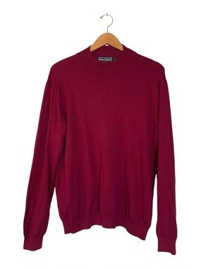 Paul Frederick Moc Neck Lightweight Sweater Silk Cotton Cashmere Men’s Large